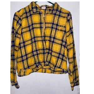 Plaid Yellow Top